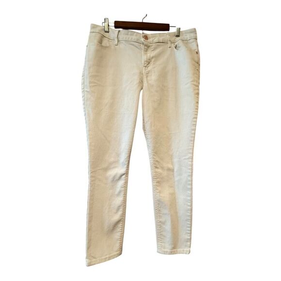 Old Navy Super Skinny White Ankle Jeans Size 14 - Picture 2 of 10